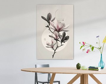 Magnolia geometric by Poster Art Shop