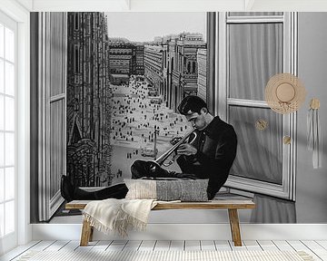 Chet Baker schilderij van Paul Meijering