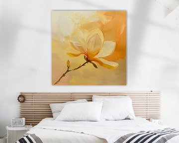 Magnolia's Magnolia bloesem van Poster Art Shop