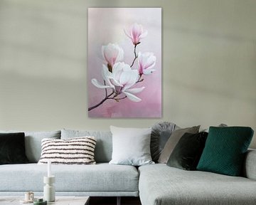 Delicate magnolia magie van Poster Art Shop