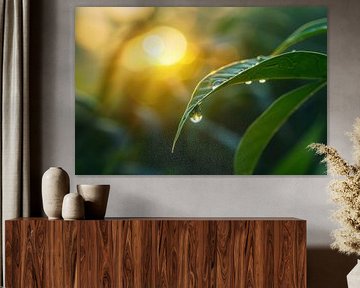 Ochtenddauw bij schemering - natuurfotografie voor thuis