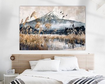 De berg Fuji van Poster Art Shop