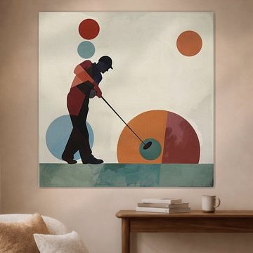 Golf - Golfer von Poster Art Shop