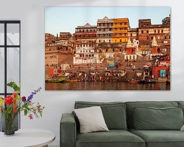 Die Ghats von Varanasi am Ganges