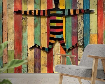 Figure with Stripes by Art Whims