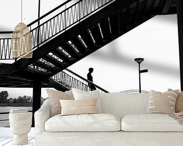 Treppen in der Silhouette von Nijmegen