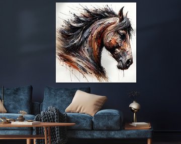 Krachtig paard van Chromatic Fusion Studio