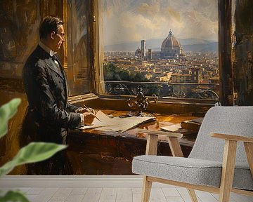 Uitzicht op Florence van Skyfall