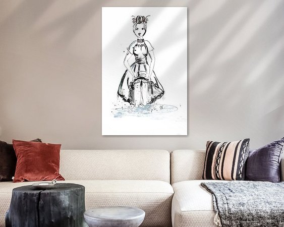 Example of the artwork in a room