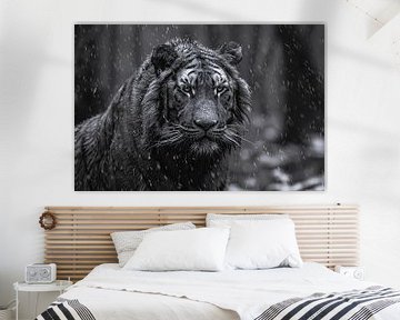 Majestueuze tijger in de regen van Art & Soul Creations