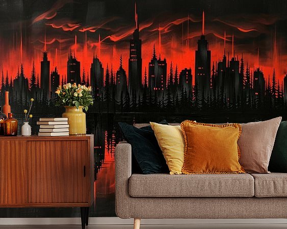 Example of the artwork in a room