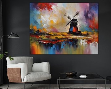 De windmolen met kleur van Jolique Arte