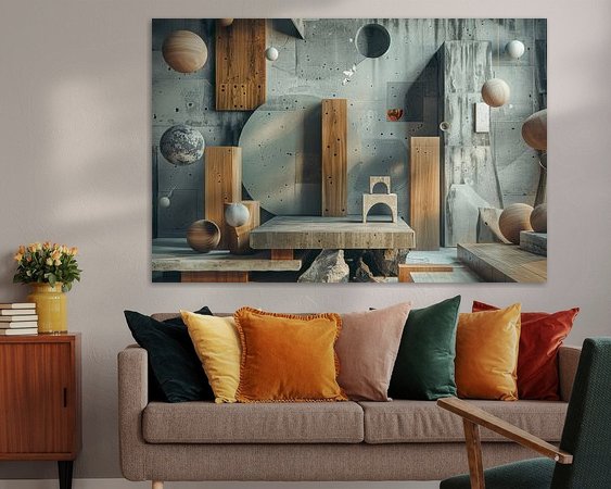 Example of the artwork in a room