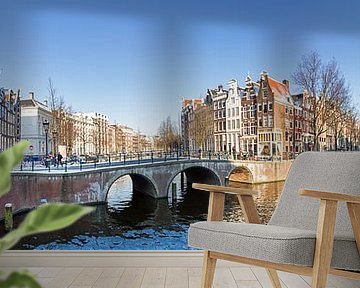 Amsterdam canal panorama by Dennis van de Water