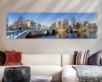 Amsterdam gracht panorama van Dennis van de Water