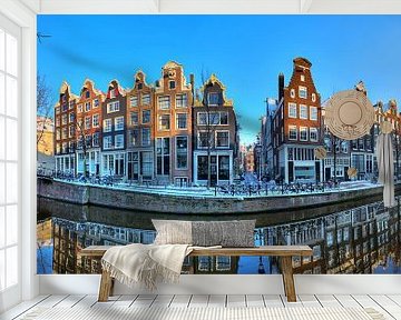 Amsterdam Brouwersgracht panorama by Dennis van de Water