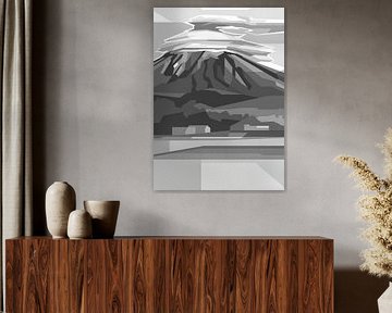 Montagne Semeru Gris Couleur