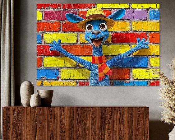 Example of the artwork in a room