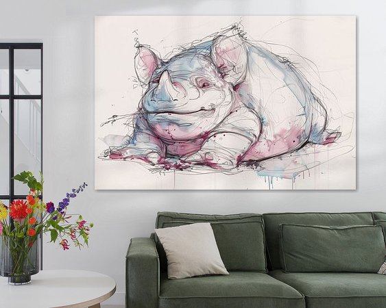 Example of the artwork in a room