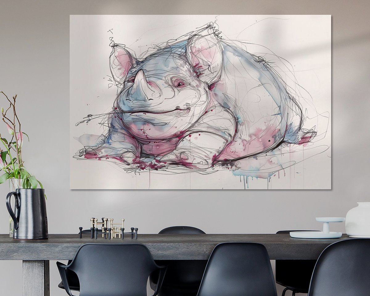 Example of the artwork in a room