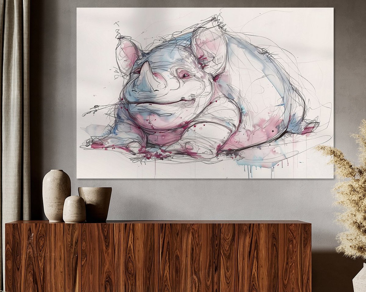 Example of the artwork in a room