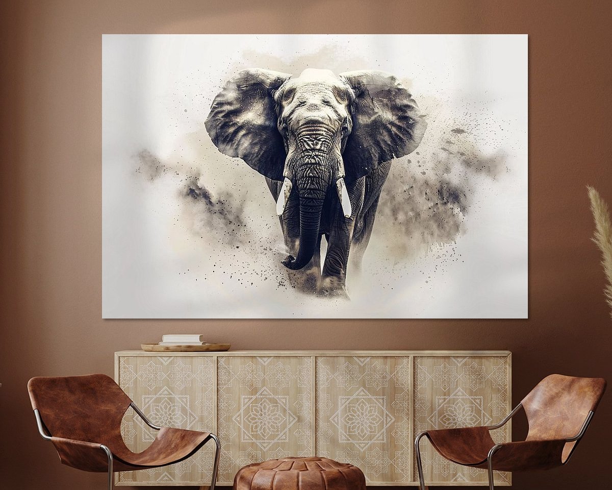 Example of the artwork in a room