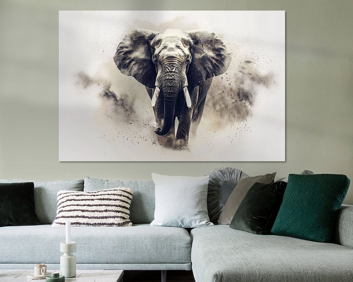 Example of the artwork in a room
