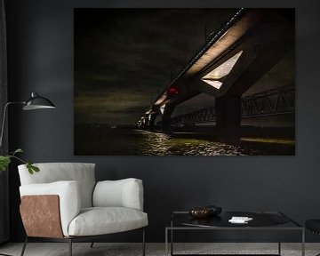 moerdijkbrug bij nacht van Peter Smeekens