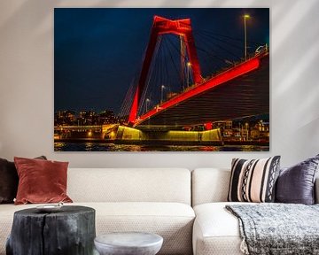 Willemsbrug Rotterdam van Peter Smeekens