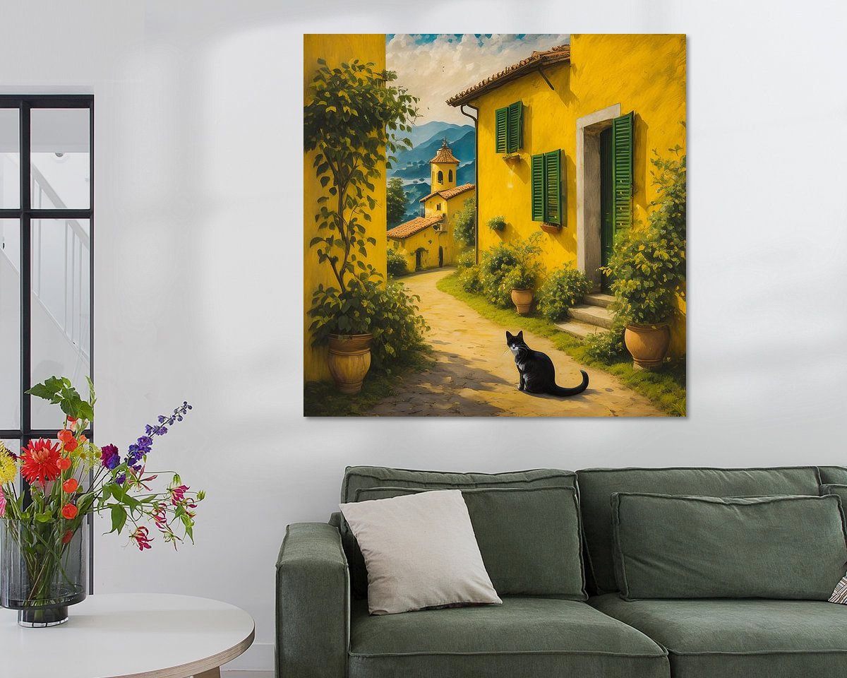 Example of the artwork in a room