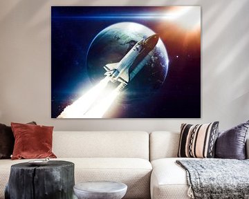 Space Shuttle Aarde Ruimte Kosmisch van FotoKonzepte