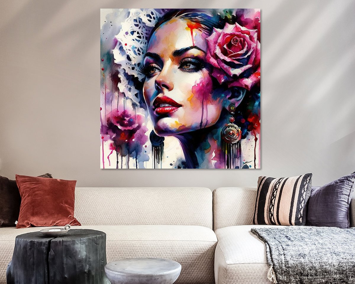 Example of the artwork in a room