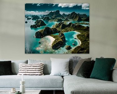 Example of the artwork in a room