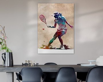 Tennisser sport kunst #tennis #sport van JBJart Justyna Jaszke