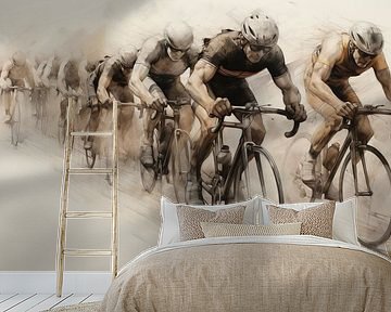 Snelle trappers in sepia