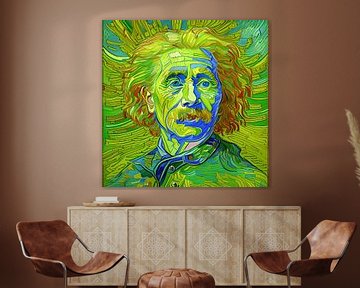 Pop Art "Albert bij Van Gogh" van oliver steiner
