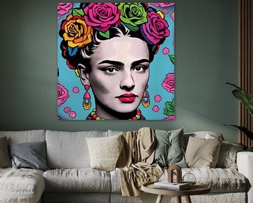 Kleurrijke Kahlo: Popart Portretten Parade van Nicole Habets