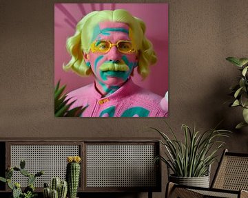 Pop Art "Albert bij Van Gogh" van oliver steiner