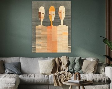 Drie abstracte figuren van Studio Allee