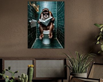 Wij lijken soms net apen, of lijken apen op mensen? van Bianca van Dijk