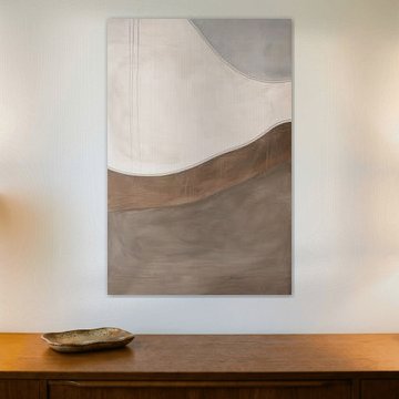 Abstraktion in braunen Formen als elegante Kunst