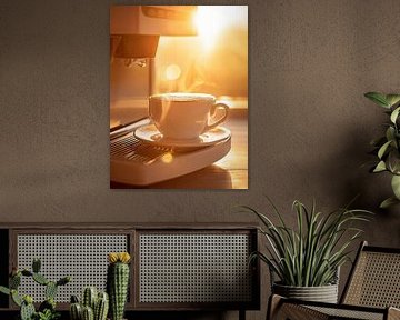 drink a cup of coffee or cappuccino by Egon Zitter
