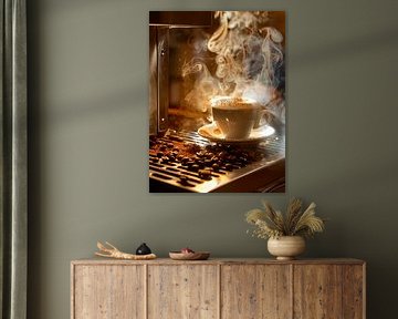drink a cup of coffee or cappuccino by Egon Zitter