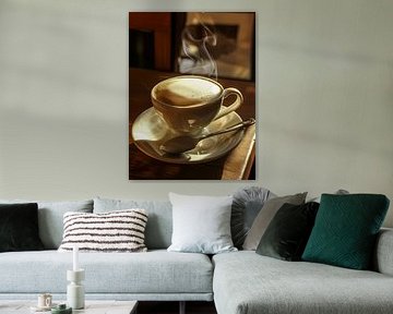 drink a cup of coffee or cappuccino by Egon Zitter