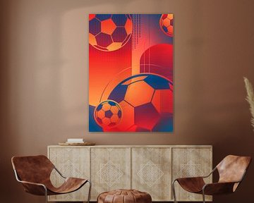 Voetbal Voetbal Kicker van FotoKonzepte