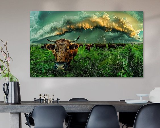 Example of the artwork in a room