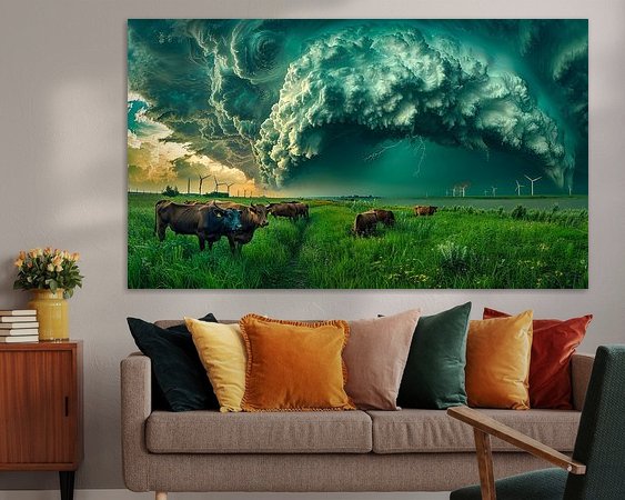 Example of the artwork in a room