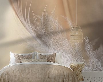 Pastel colours: The white down of a feather by Marjolijn van den Berg