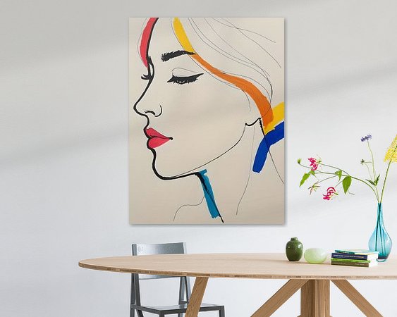 Example of the artwork in a room