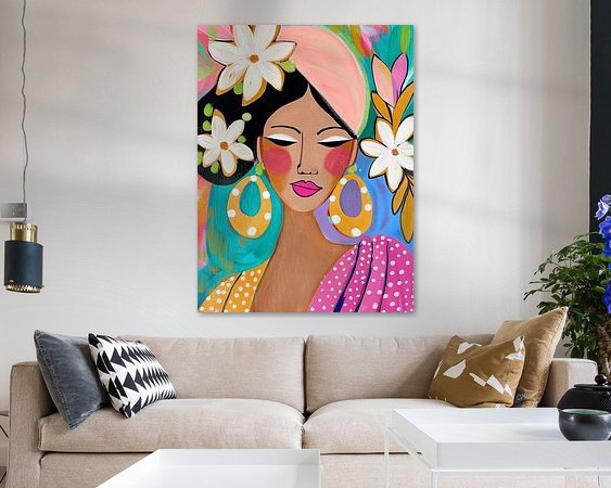 Example of the artwork in a room